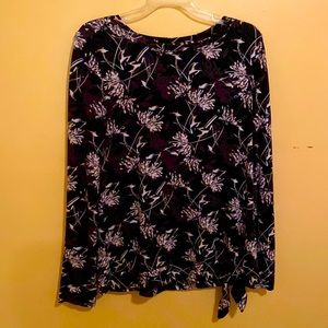 Black with pink floral design size M Croft and Barrow